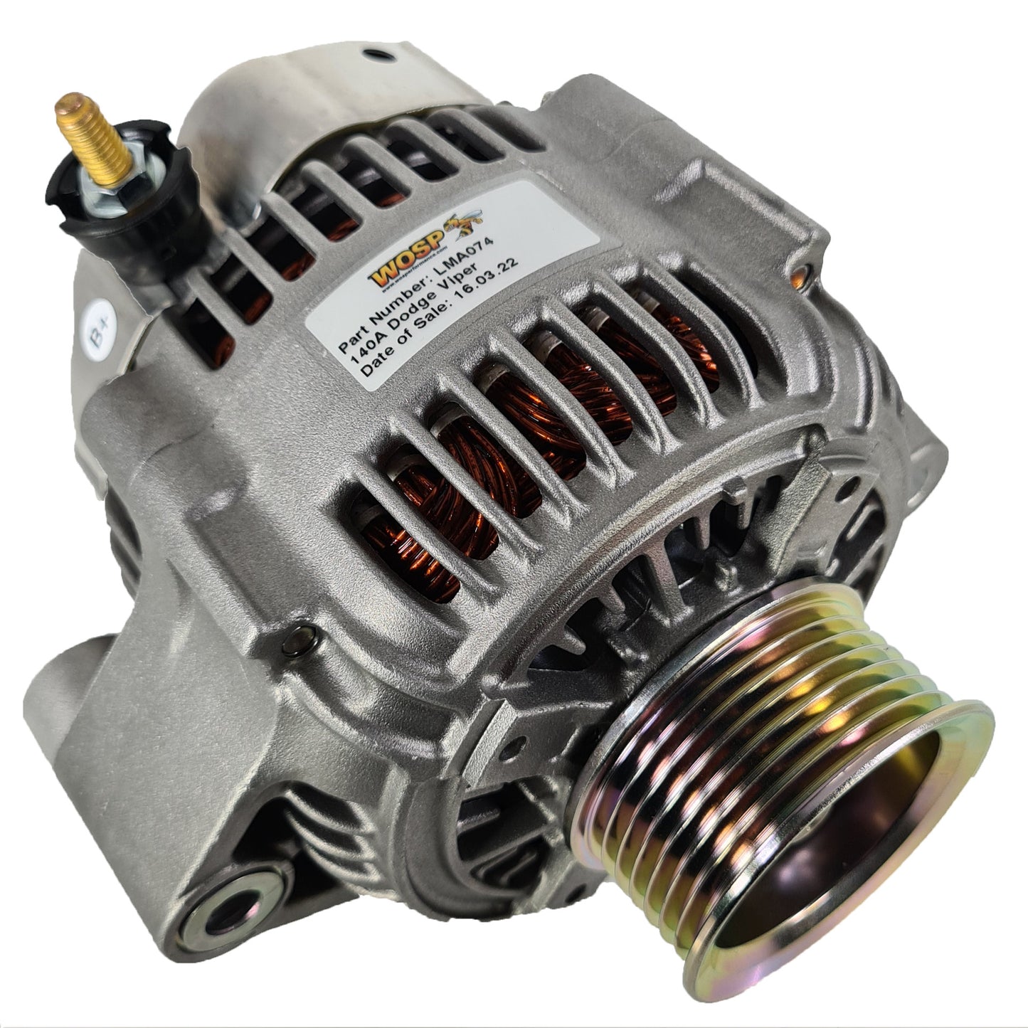 WOSPerformance Dodge Viper V10 140A self exciting Alternator