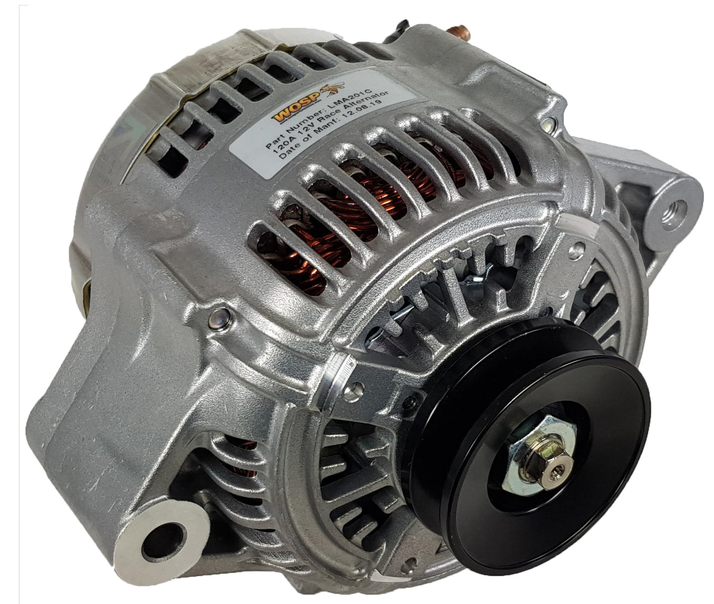 WOSPerformance 140A (180°) Universal 2-Lug Race alternator