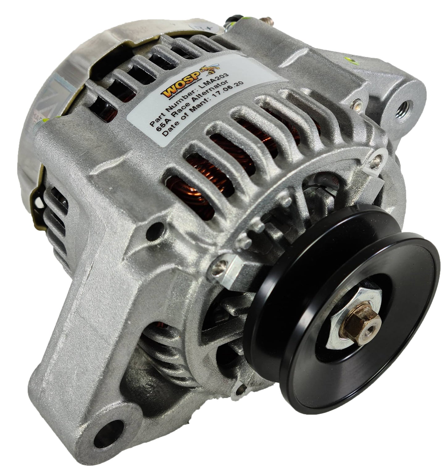 WOSPerformance 65A (180°) Universal 2-Lug race alternator