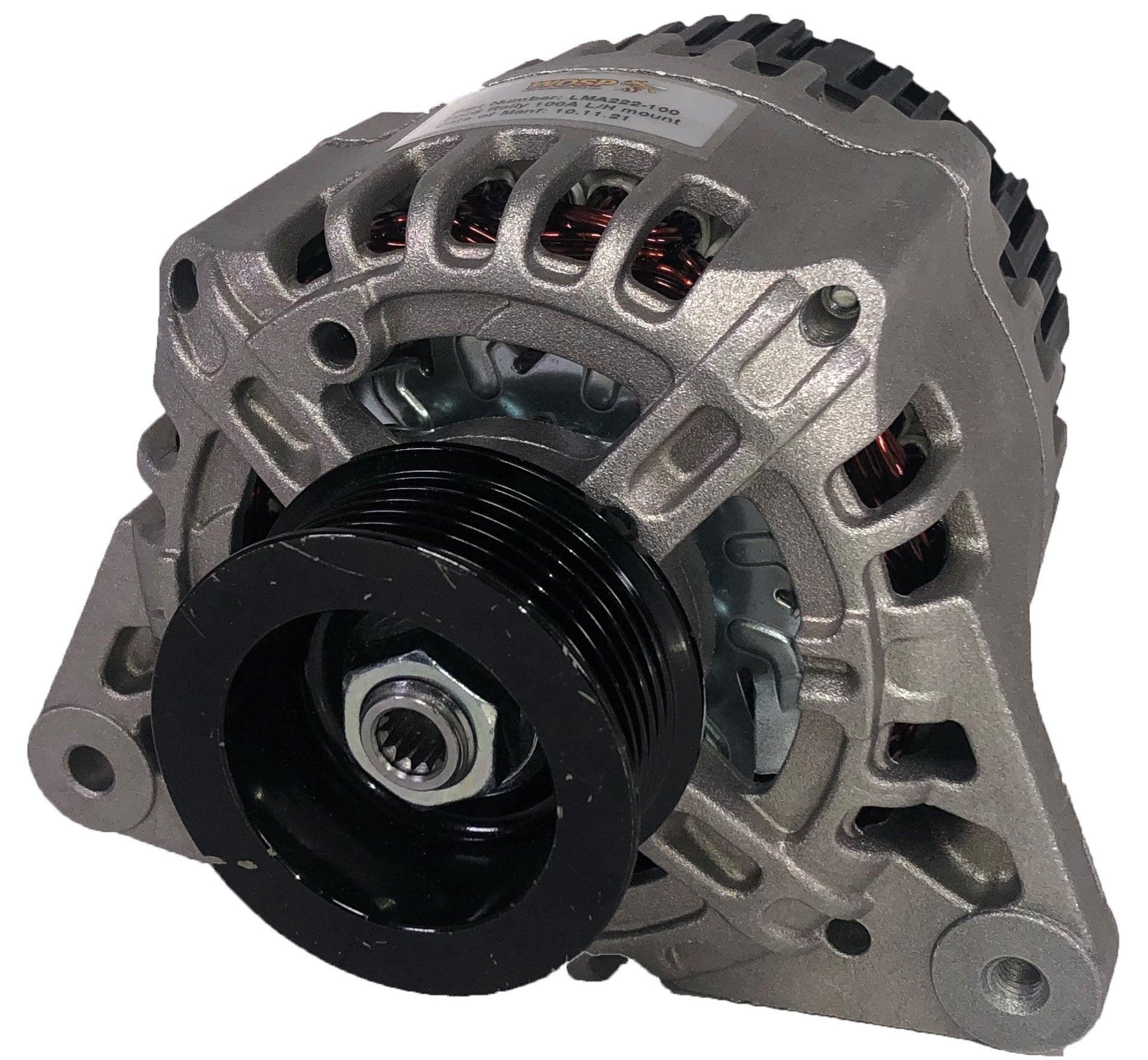 WOSPerformance Lucas LH mount 100A Rally Alternator (6PK)