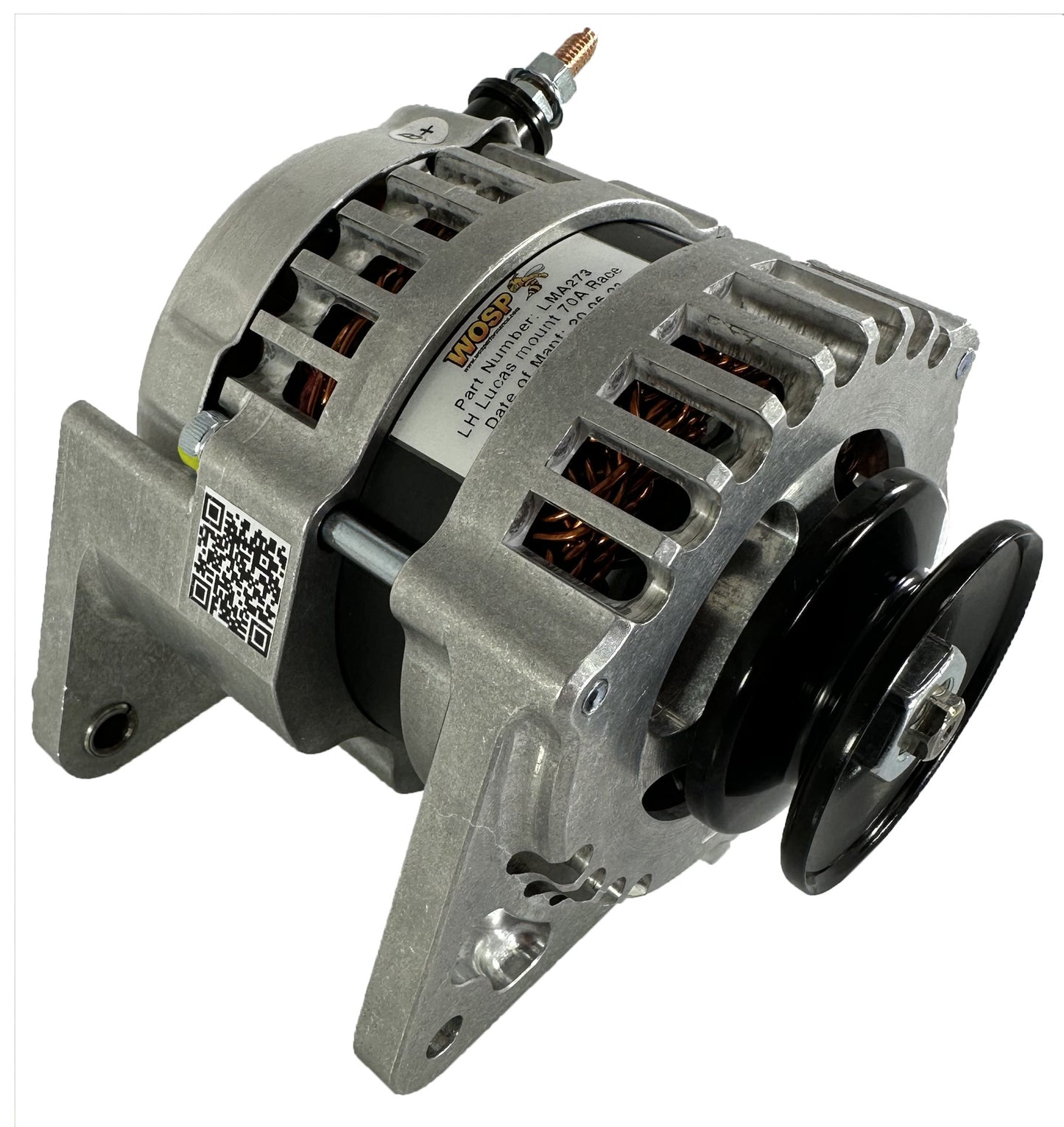 WOSPerformance Lucas LH Mount 105A Race Alternator