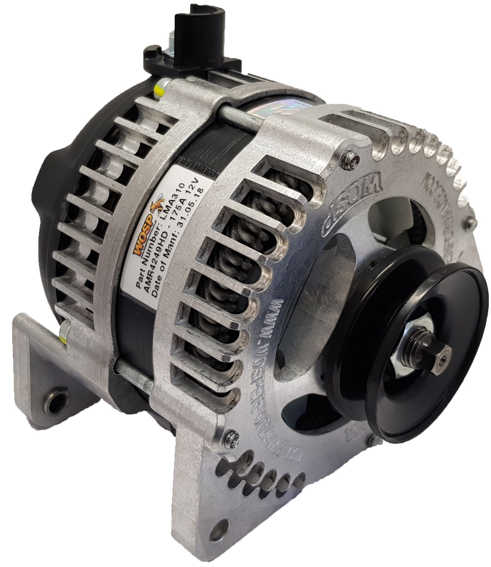 WOSPerformance 320A Lucas type LH Mount Race Alternator