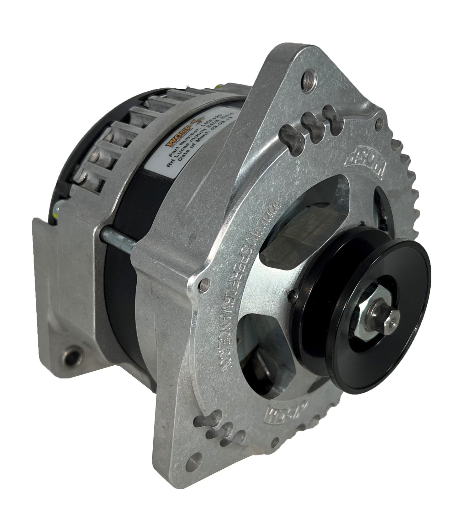 WOSPerformance 180A Lucas type RH Mount Race Alternator