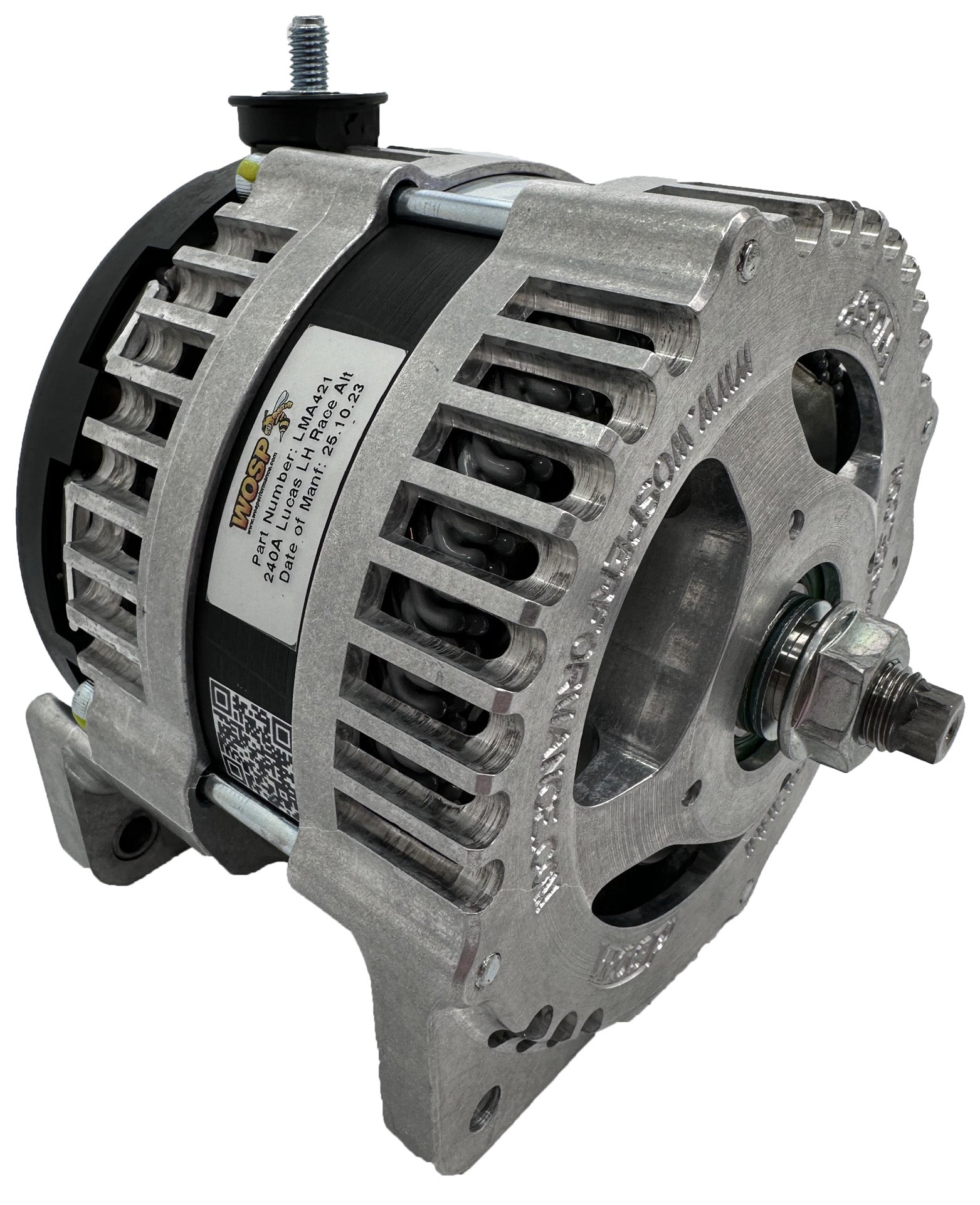 WOSPerformance 390A Lucas type LH Mount Race Alternator