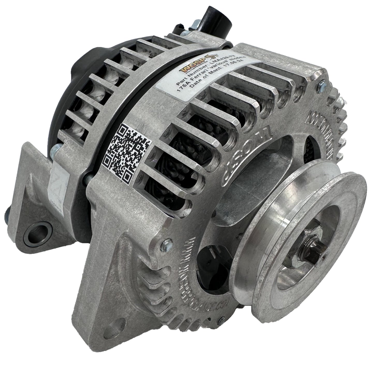 WOSPerformance Ferrari 'Various' 175A Alternator (3-Lug) (7mm V) (12mm Lug Hole)