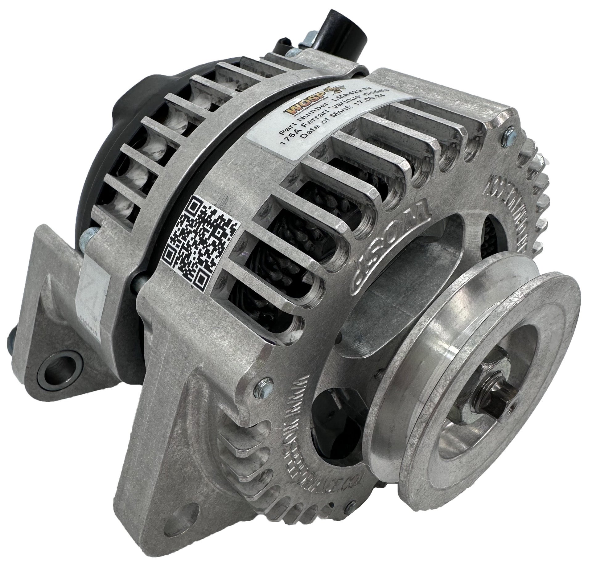 WOSPerformance Ferrari 328 175A Alternator (3-Lug) (7mm V) (10mm Lug Hole)