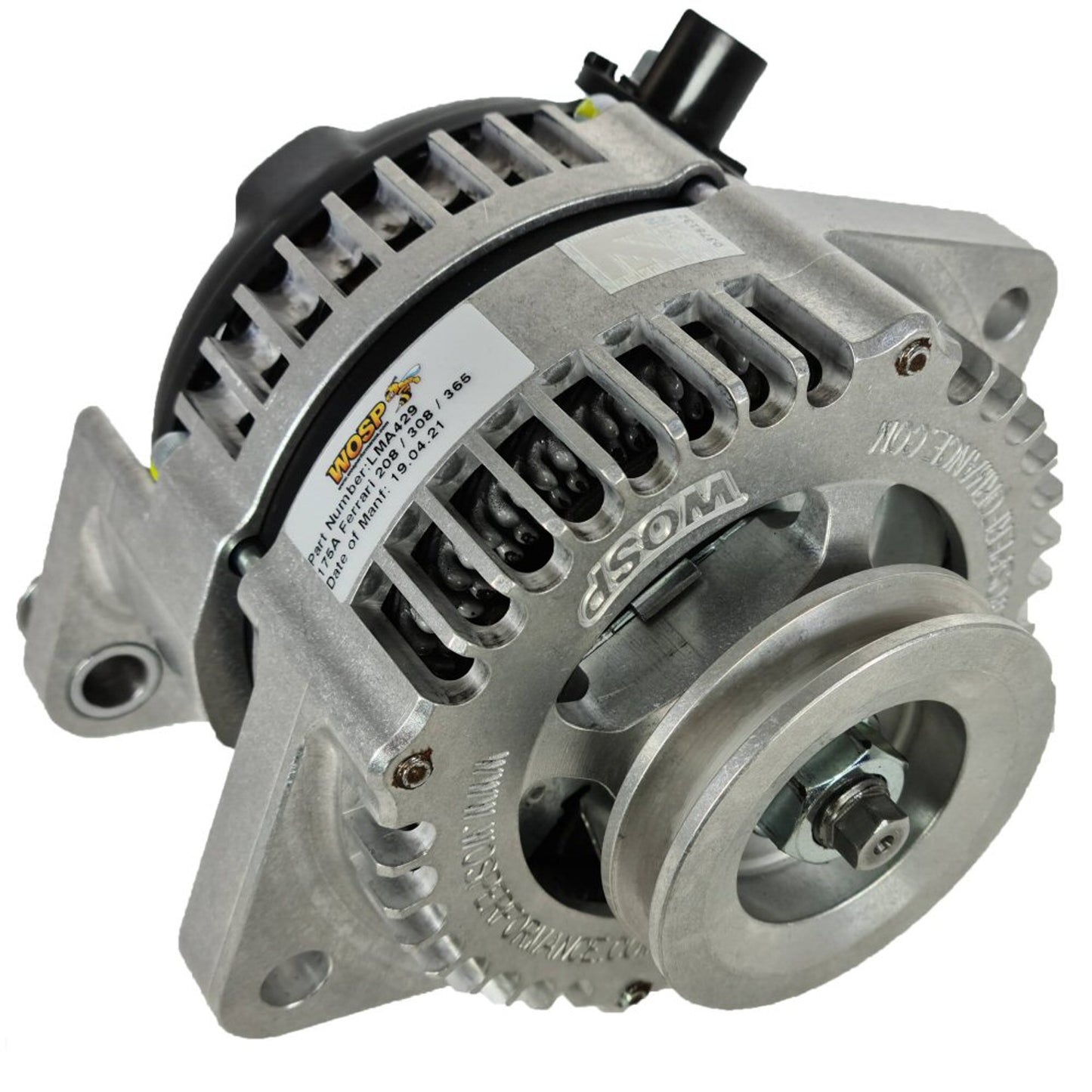 WOSPerformance Ferrari 'Various' 250A Alternator (3-Lug) (10mm V) (12mm Lug Hole)