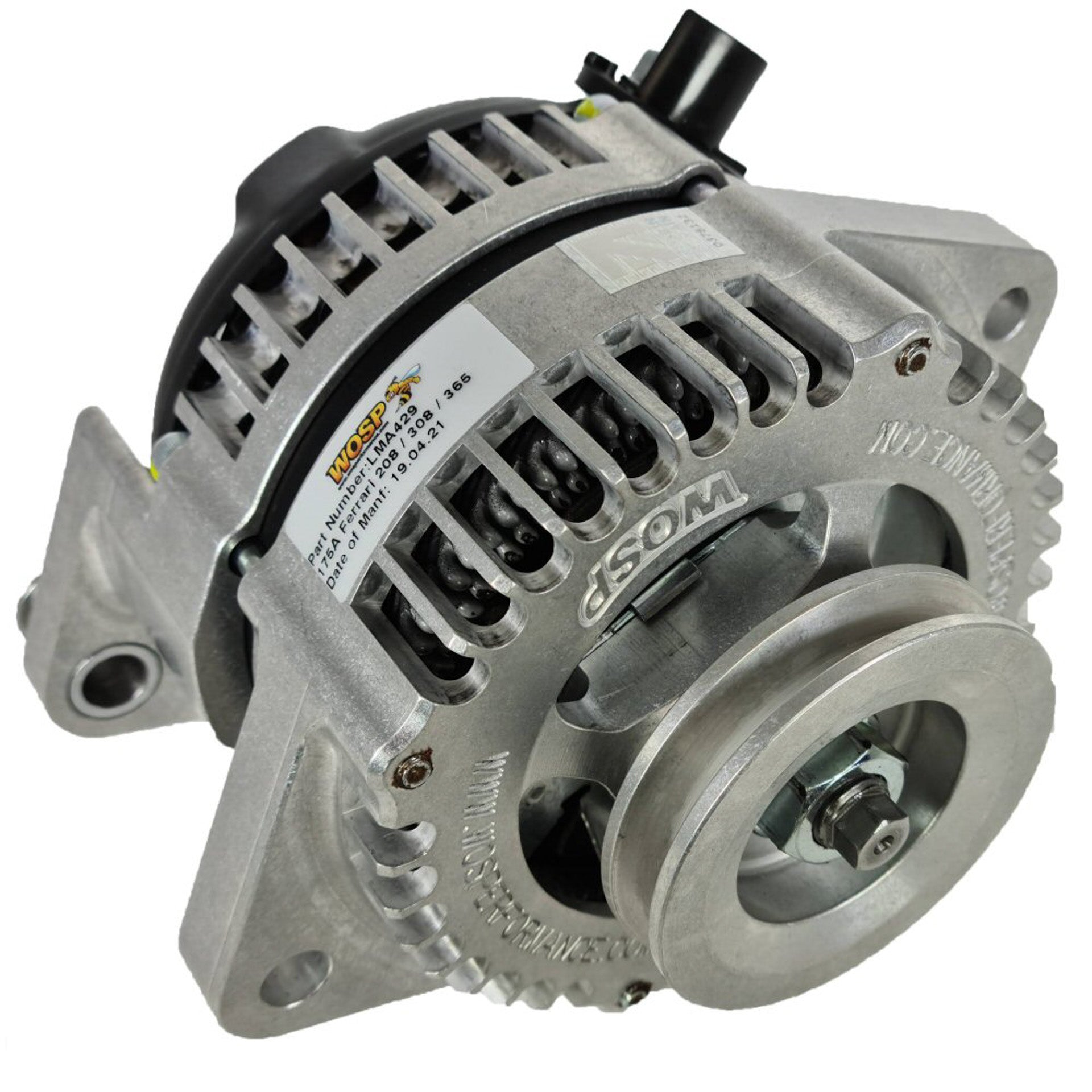 WOSPerformance Ferrari 328 250A Alternator (3-Lug) (10mm V) (10mm Lug Hole)