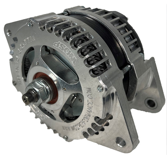 WOSPerformance 320A (180°) Universal 3-Lug Billet case Race Alternator