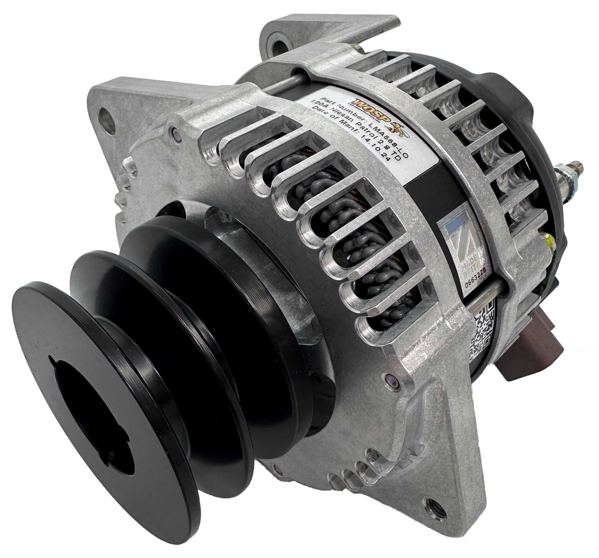 WOSPerformance Nissan Patrol 2.8 TD 120A Alternator