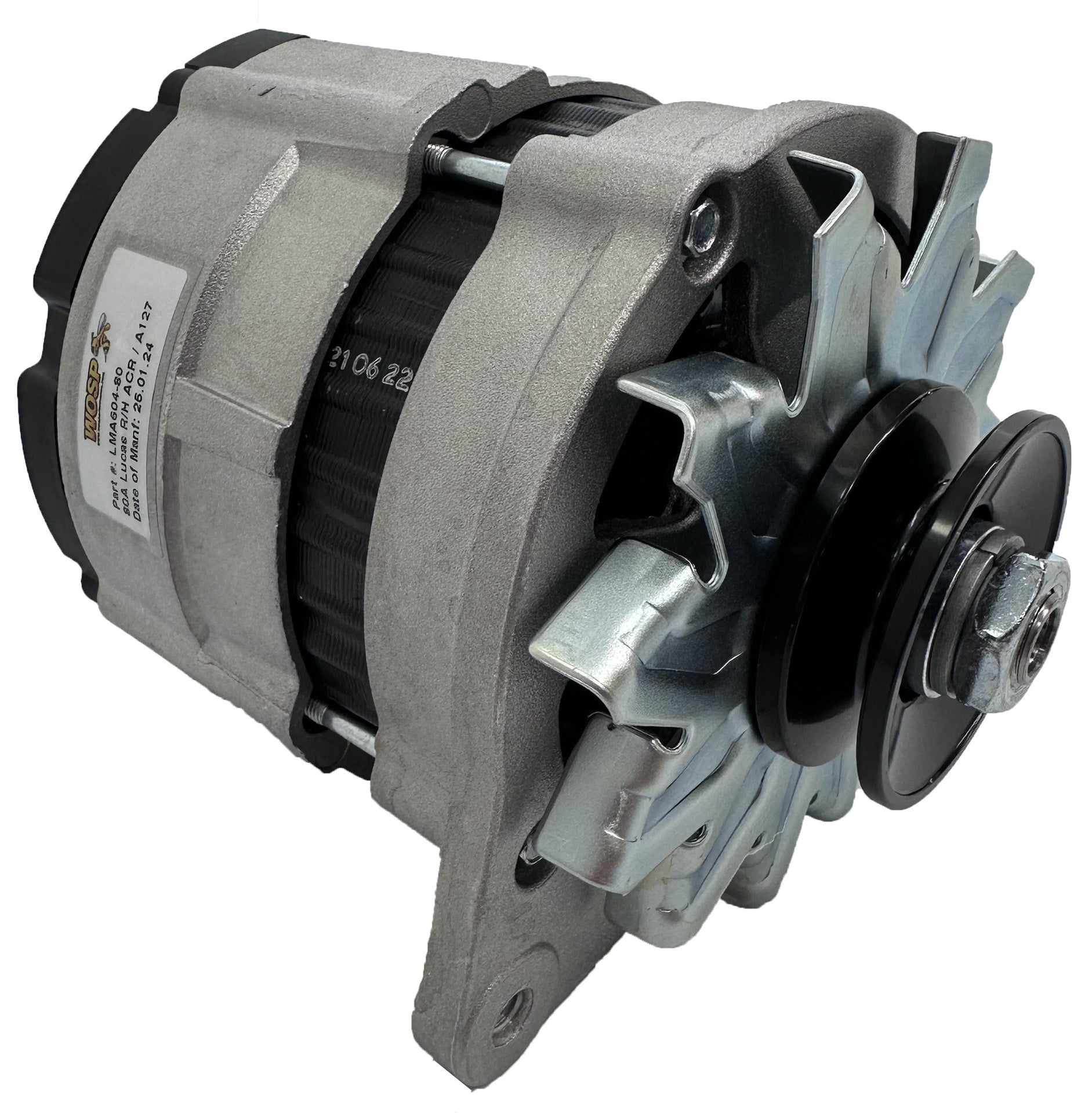 WOSPerformance Lucas RH Mount 80A Alternator (stud)