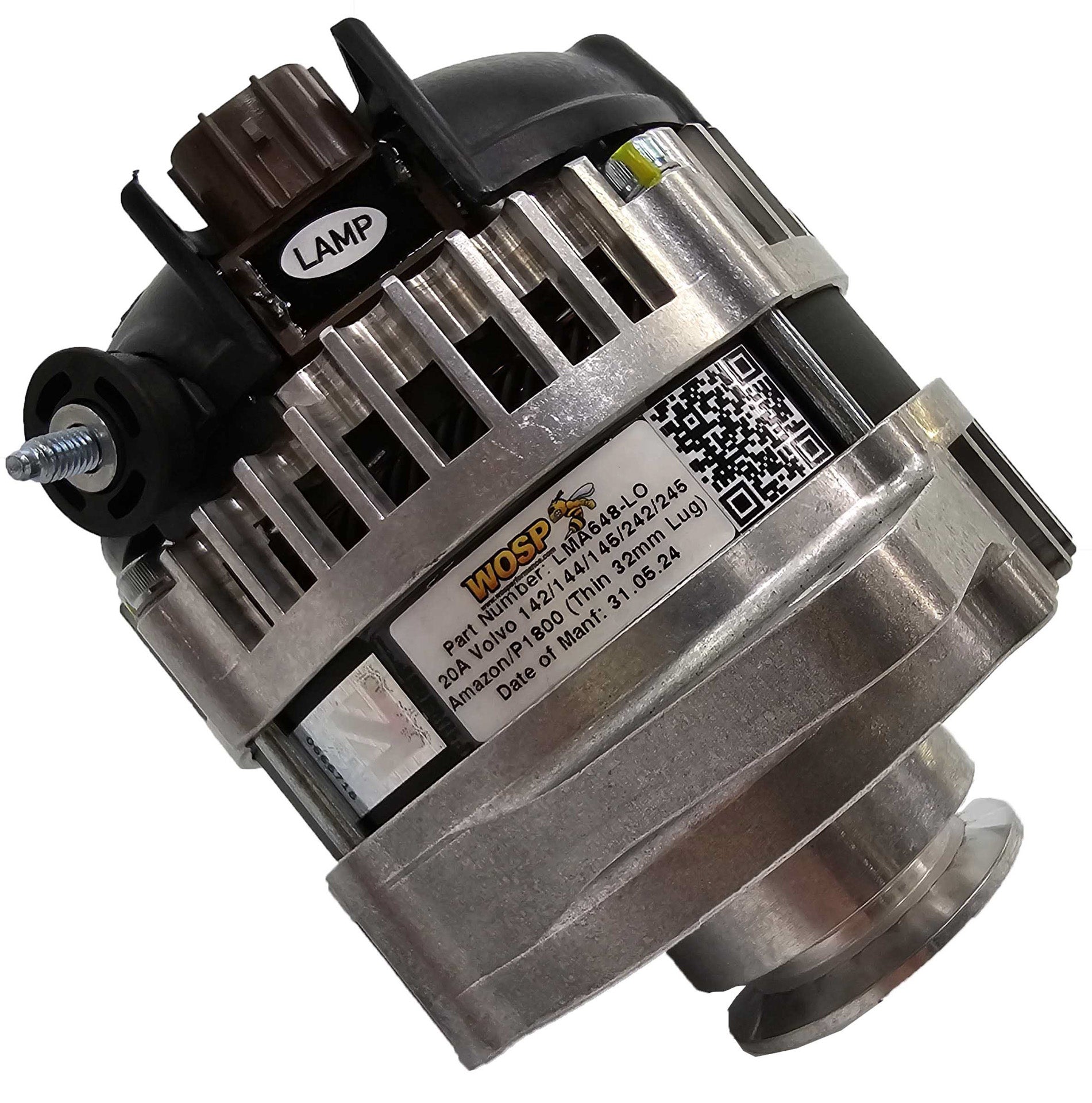 WOSPerformance Volvo 142 / 144 / 145 / 242 / 245 / Amazon / P1800 320A Alternator (Thin 32mm Lug)