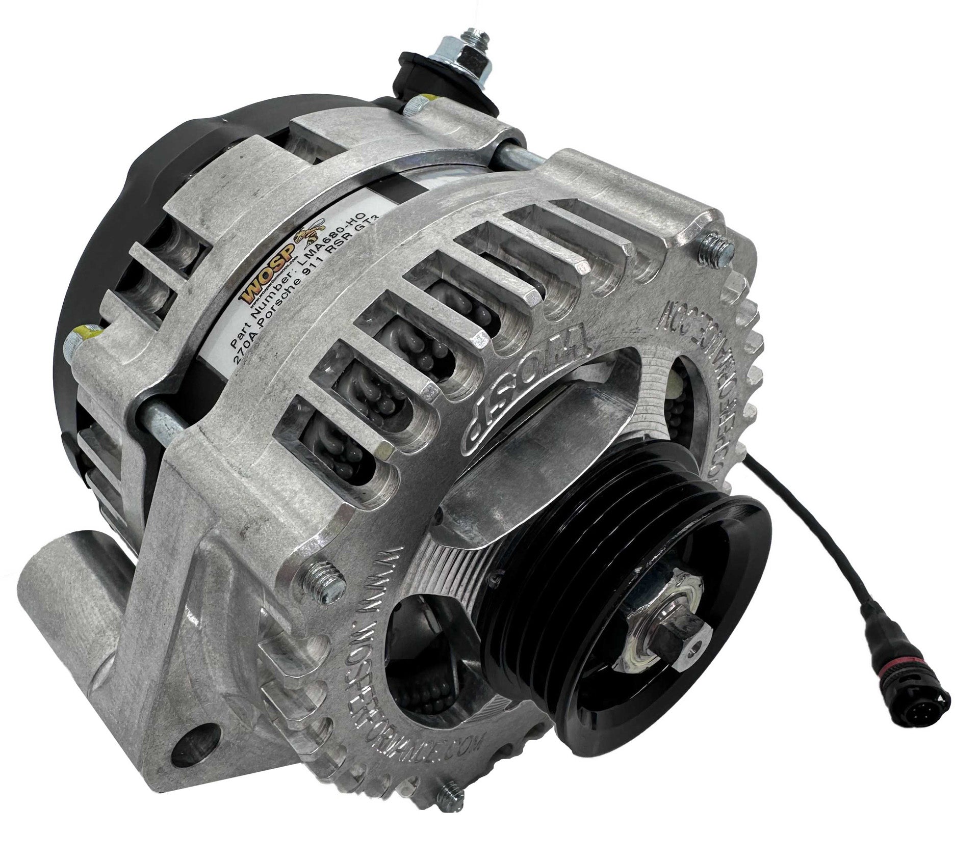 WOSPerformance Porsche 911 RSR GT3 (non CAN Communications) 4PK/53mm Ø 140A Alternator