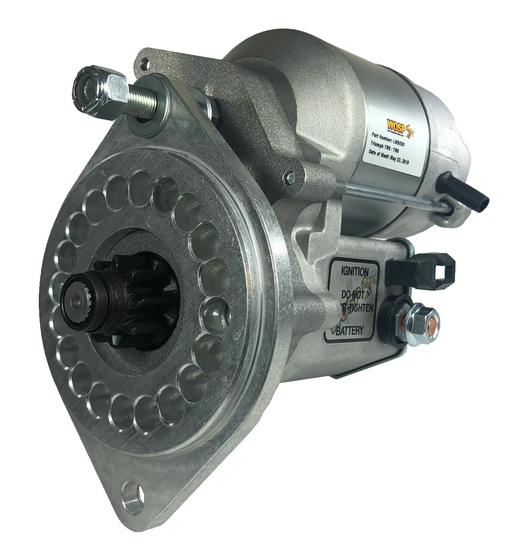 WOSPerformance Triumph TR250 / TR5 / TR6 high torque starter motor