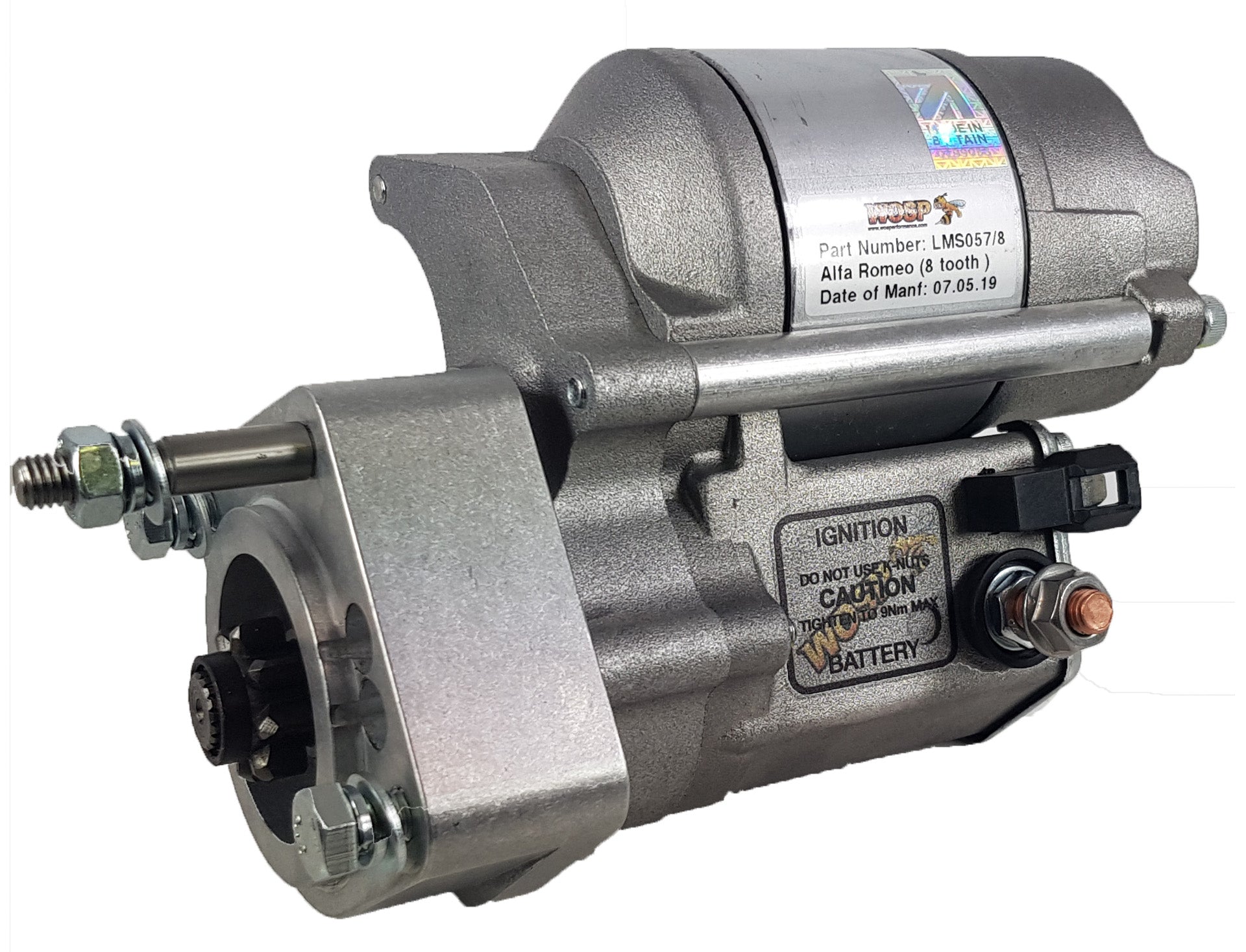 WOSPerformance Alfa Romeo 105 series / twin cam (8 tooth) high torque starter motor