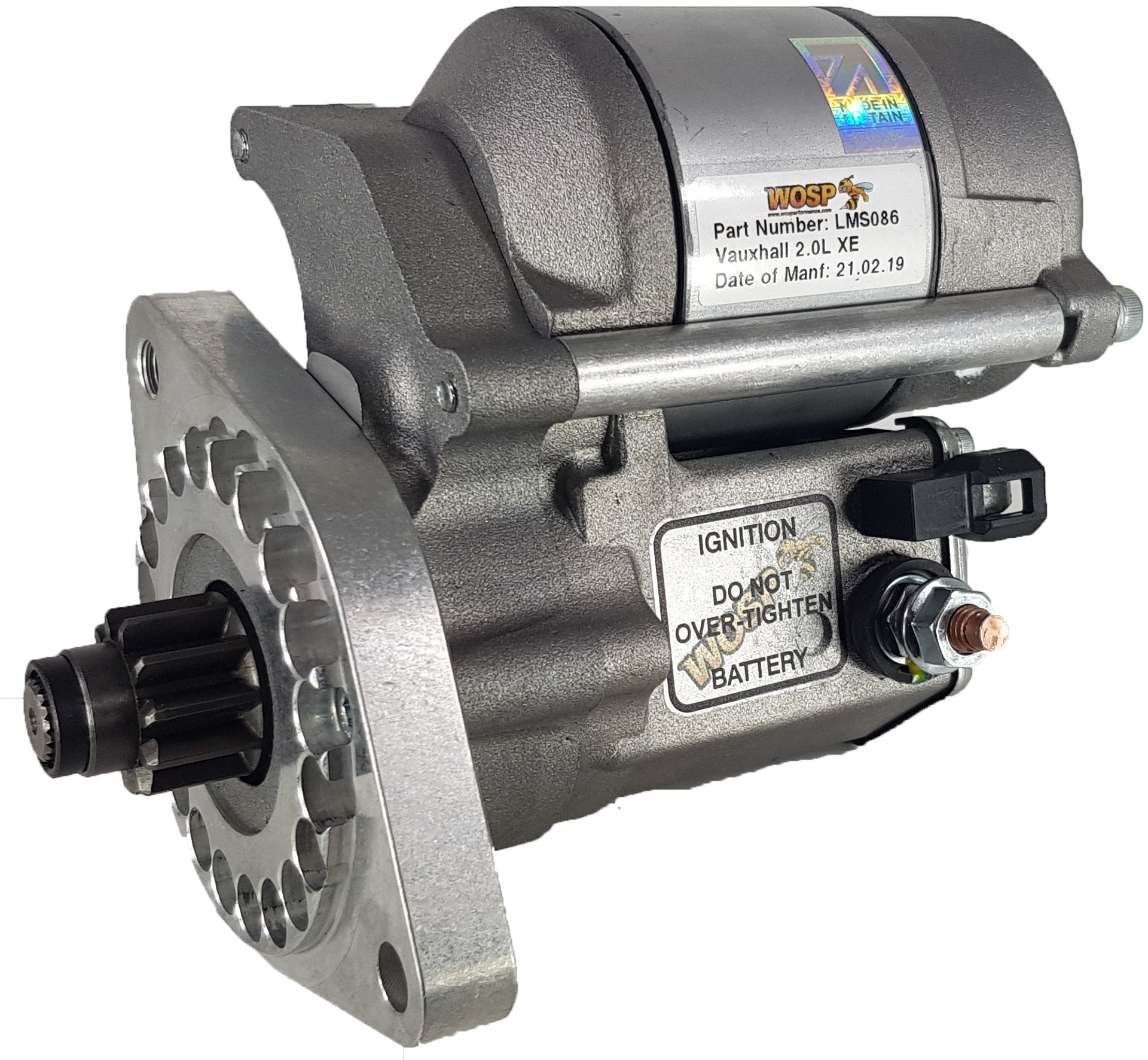 WOSPerformance Vauxhall / Opel 2.0L XE 'redtop' high torque starter motor