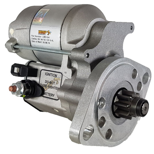 WOSPerformance Cadillac Type 61 / 5.4L 331CI V8 (12V) motor underneath high torque starter motor