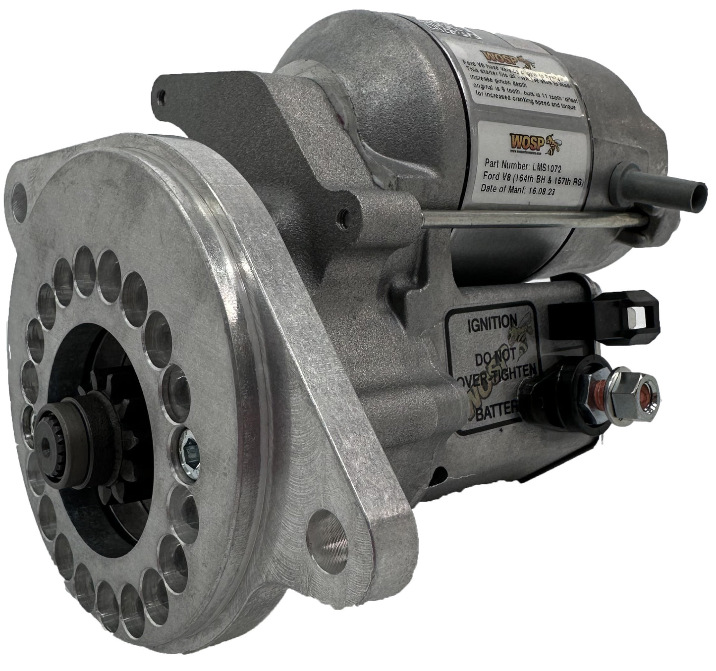 WOSPerformance Ford V8 (164 tooth bell housing, 157 tooth ring gear) high torque starter motor