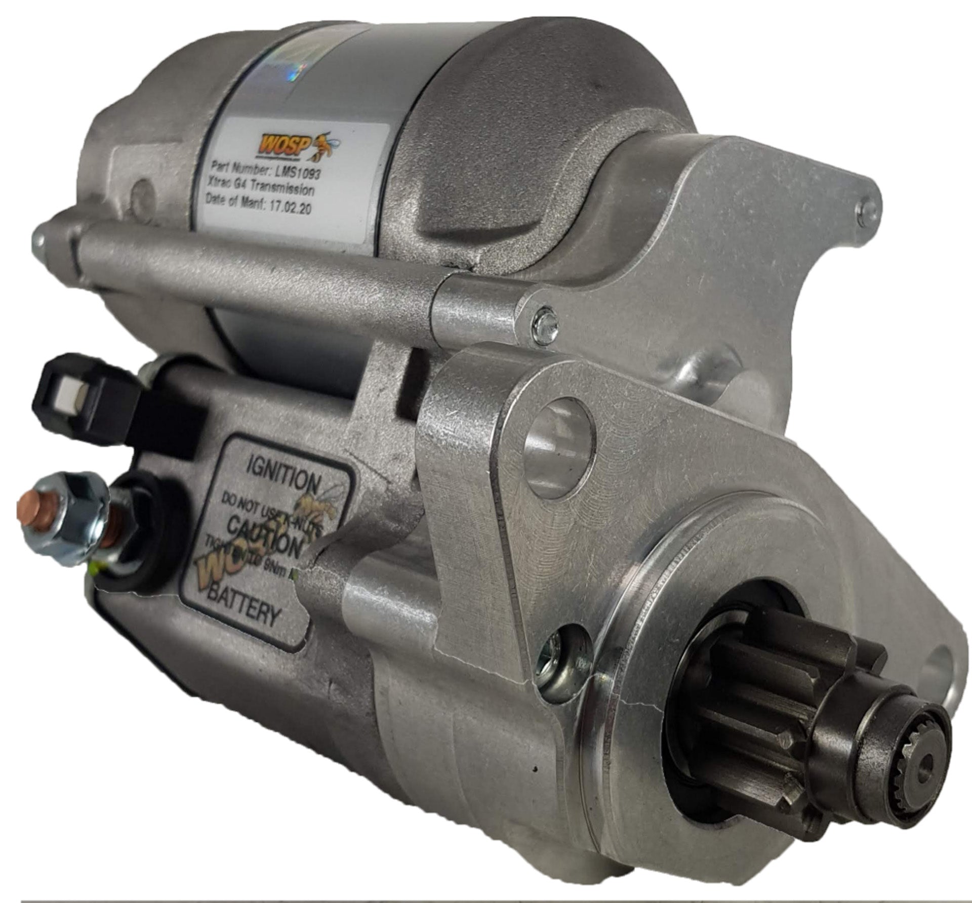 WOSPerformance Xtrac G4 transmission high torque starter motor