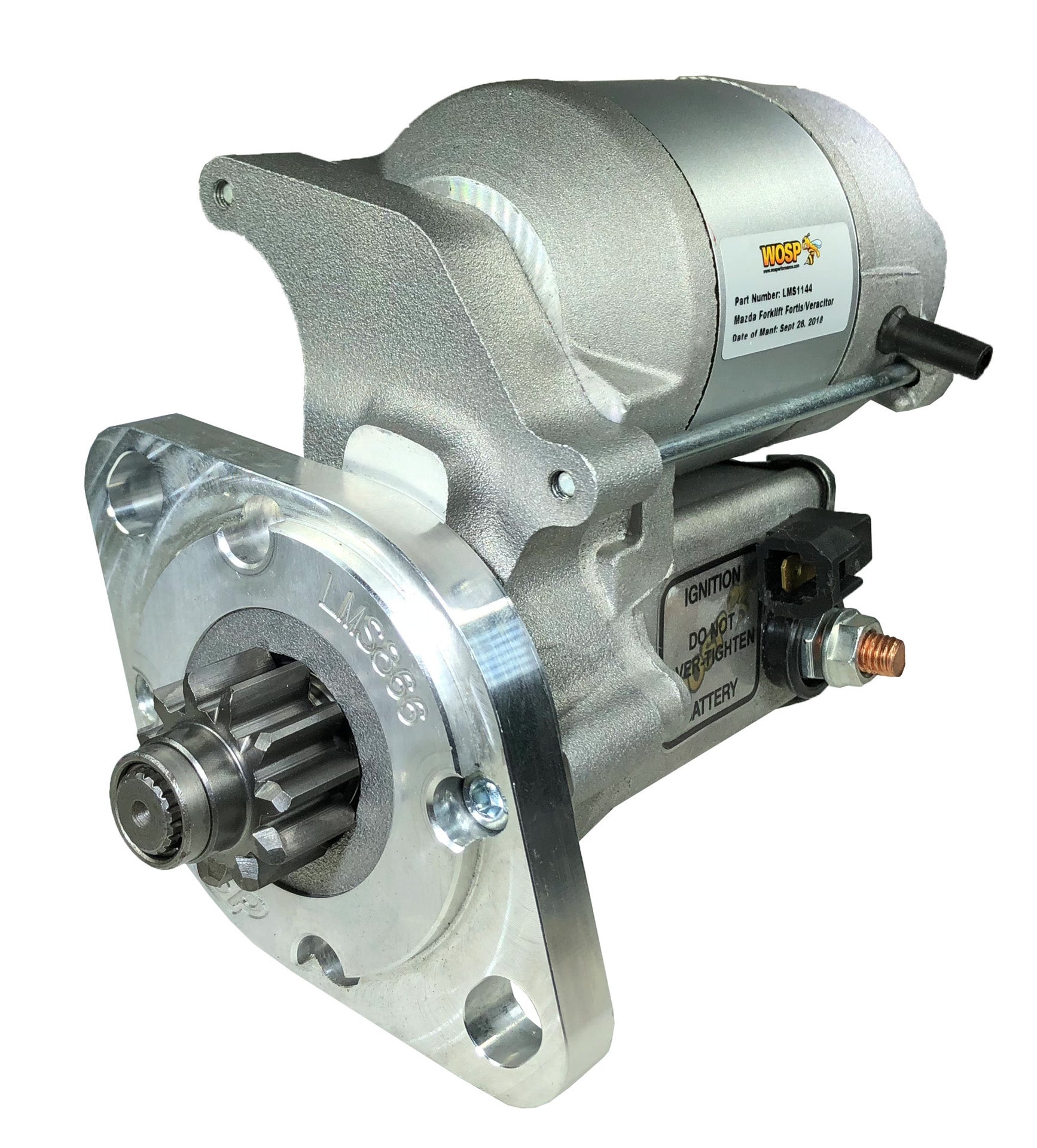 WOSPerformance Mazda Forklift Fortis / Veracitor high torque starter motor