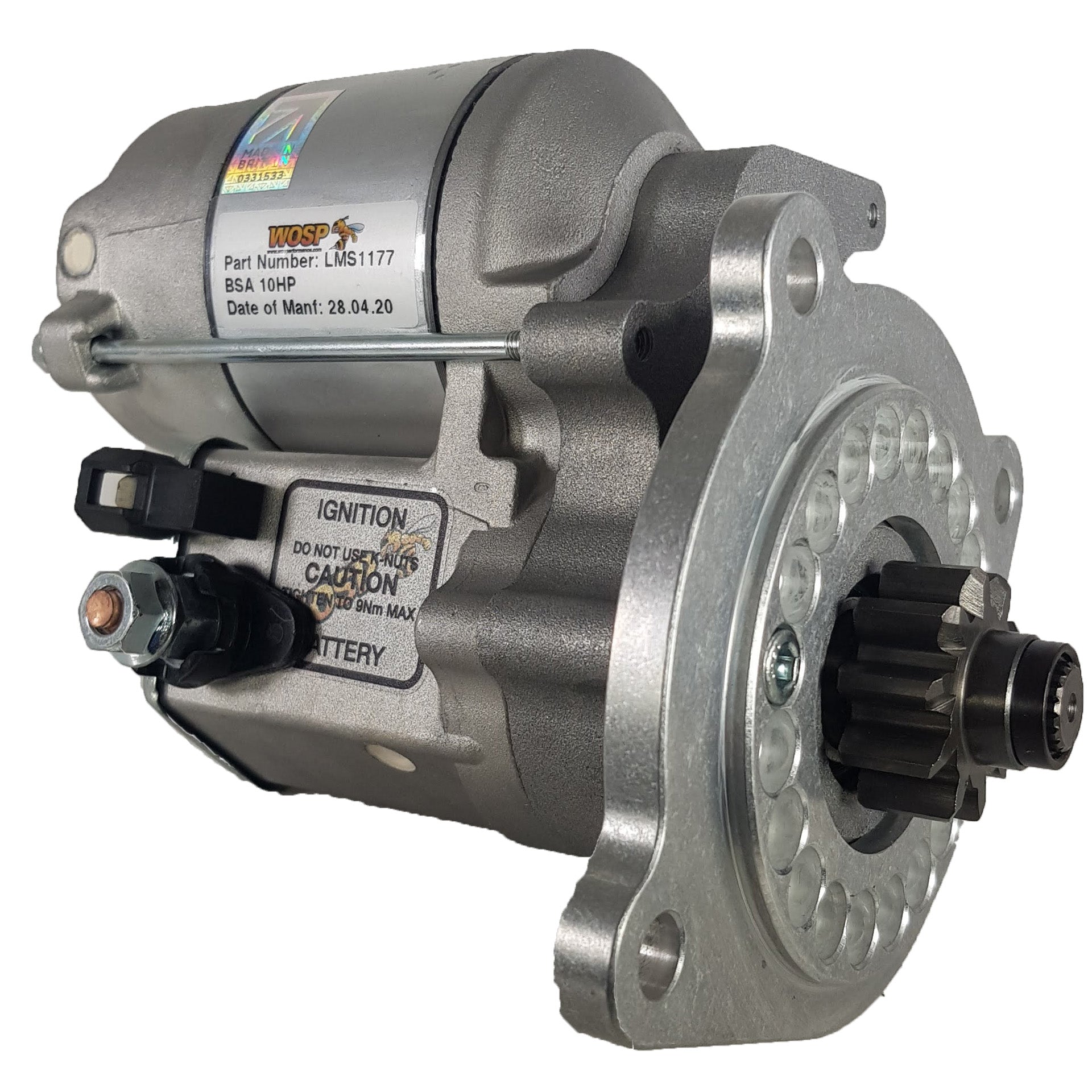 WOSPerformance BSA 10HP high torque starter motor