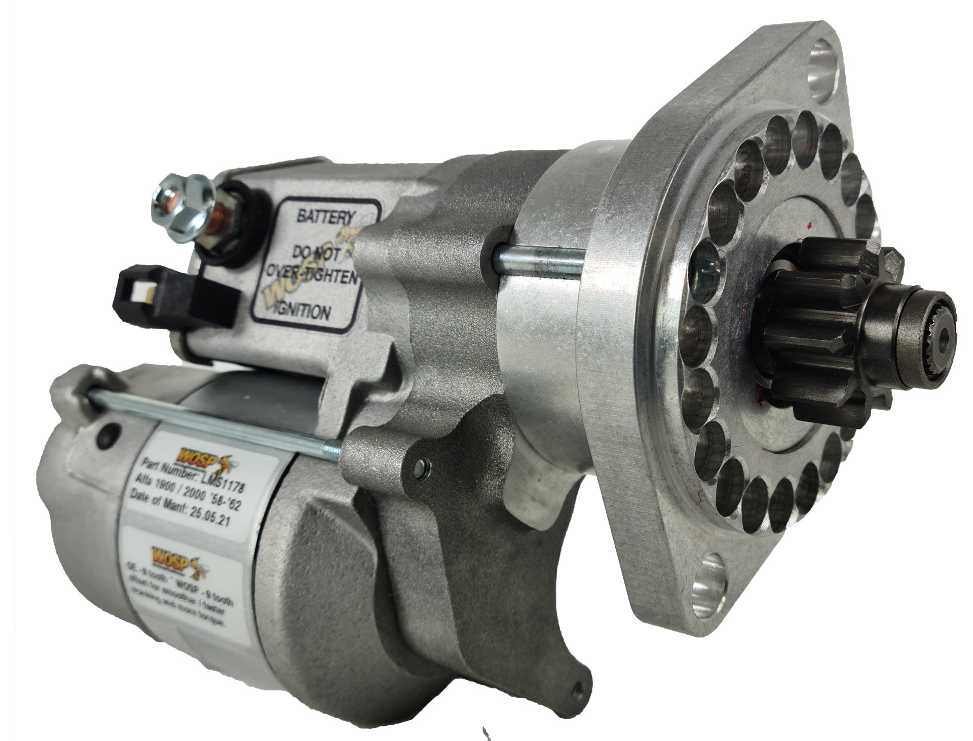 WOSPerformance Alfa Romeo 1900 / 2000 (102 Series) high torque starter motor