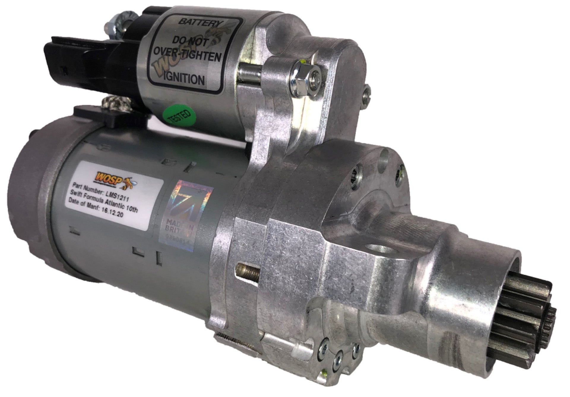 WOSPerformance Swift 016 Formula Atlantic (10 tooth) high performance starter motor