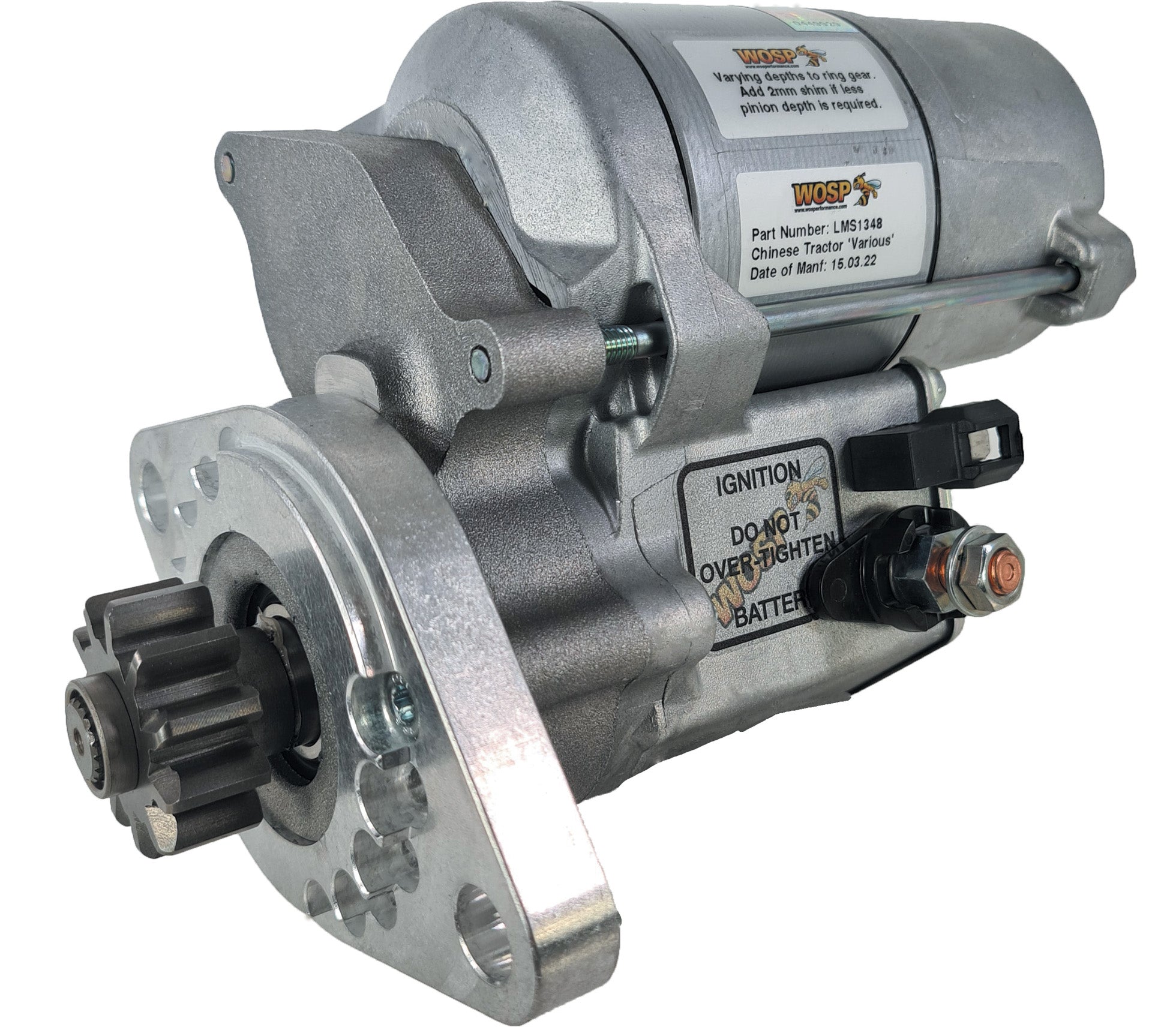 WOSPerformance Siromer / Jinma / Zoomlion Chinese Tractor 'various' high torque starter motor