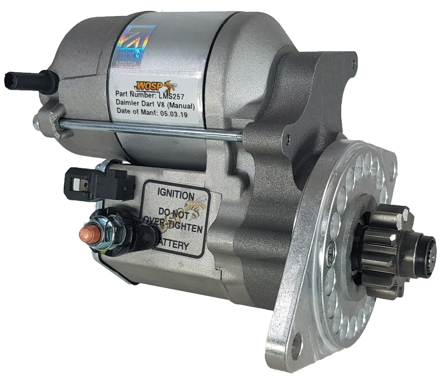 WOSPerformance Daimler V8 (manual / 10 tooth) high torque starter motor