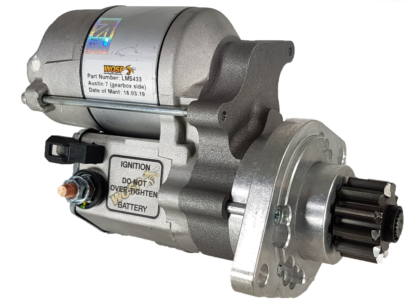 WOSPerformance Austin 7 (Transmission Side) high torque starter motor