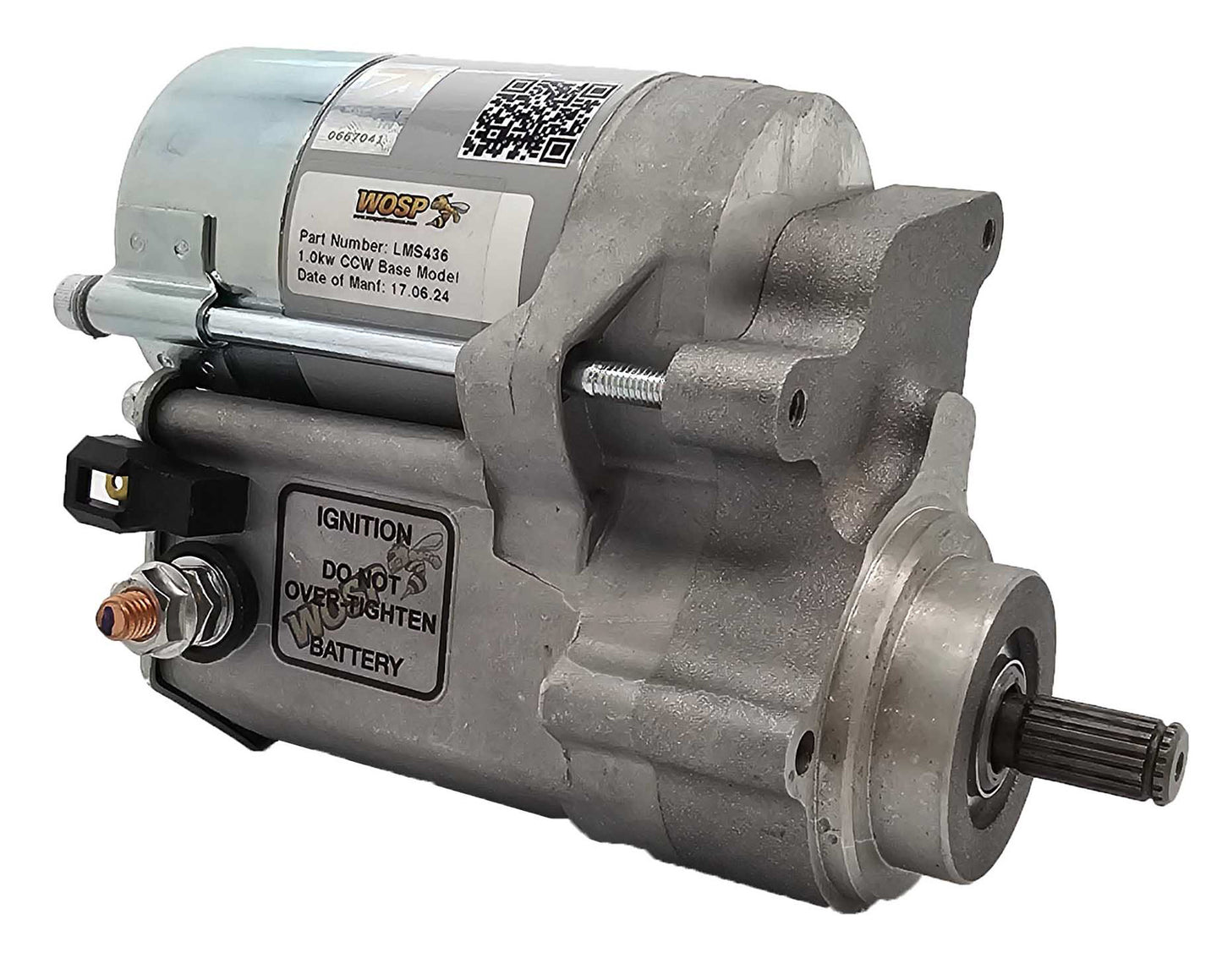 WOSPerformance 1.0kW counterclockwise base model 12V high torque starter motor