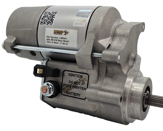 WOSPerformance 2.0kW clockwise base model 12V high torque starter motor