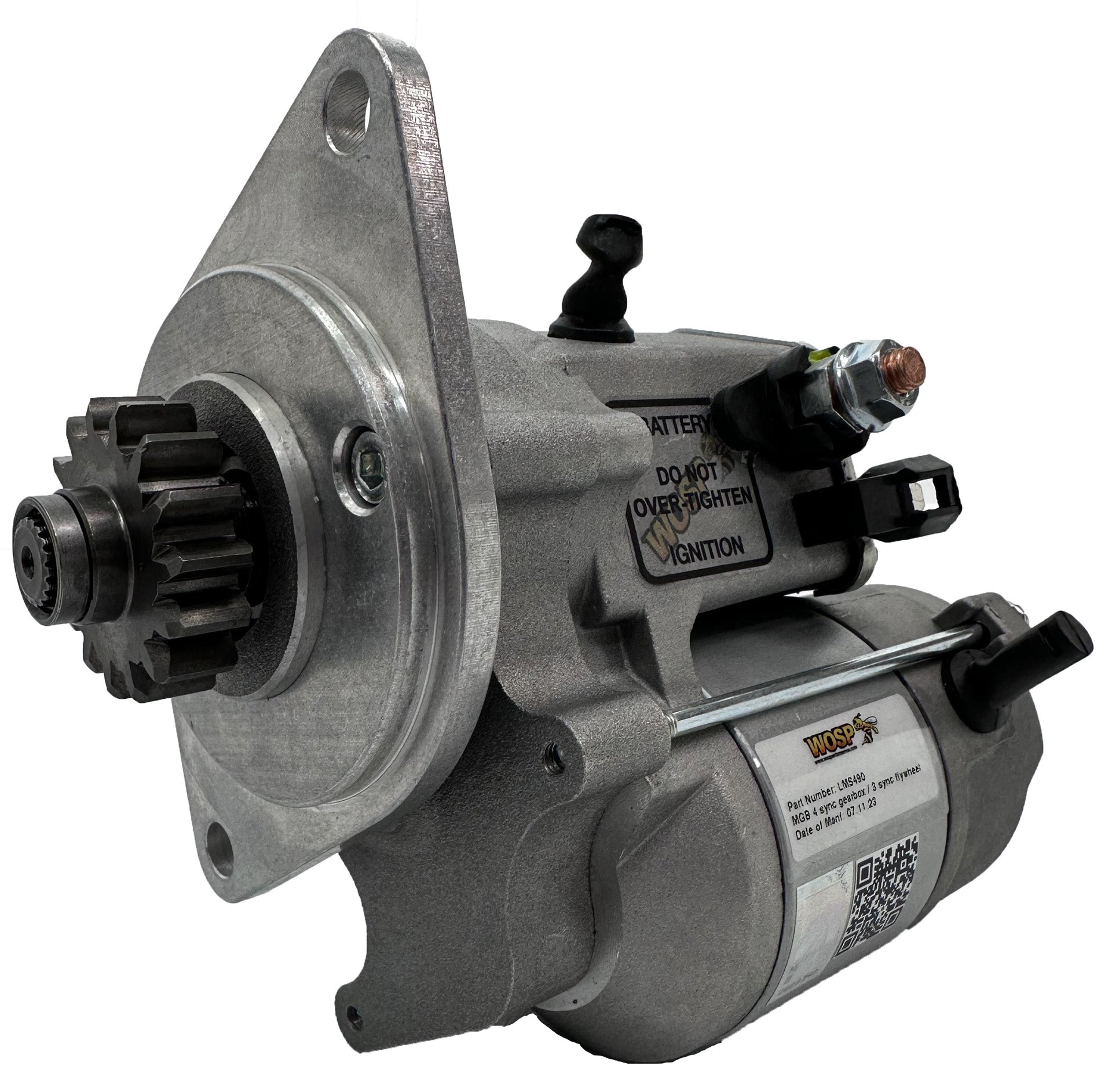 WOSPerformance MGB 4-sync engine and back plate (3-sync flywheel) high torque starter motor