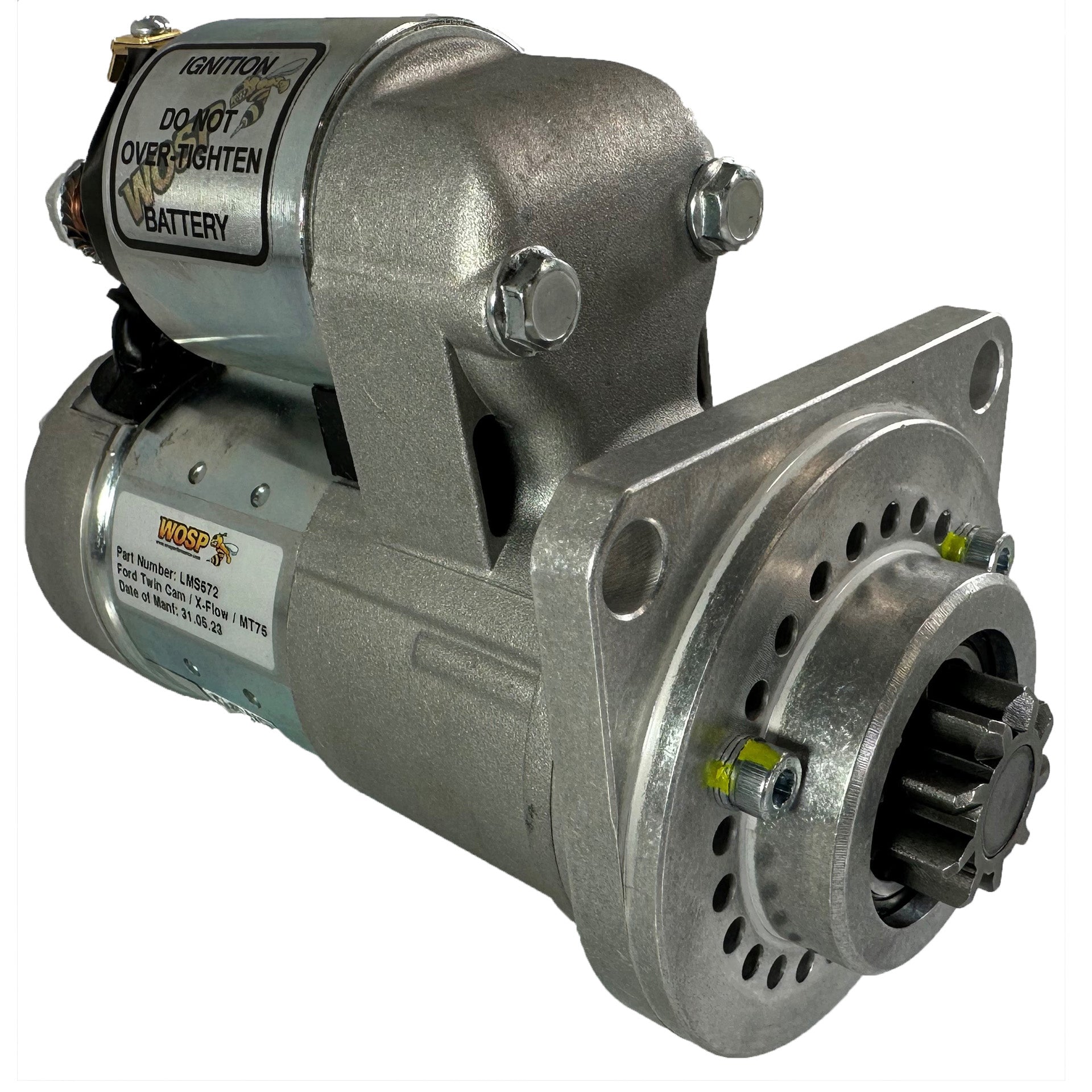 WOSPerformance Ford X-Flow - MT75 transmission (110 tooth ring gear) slimline starter motor