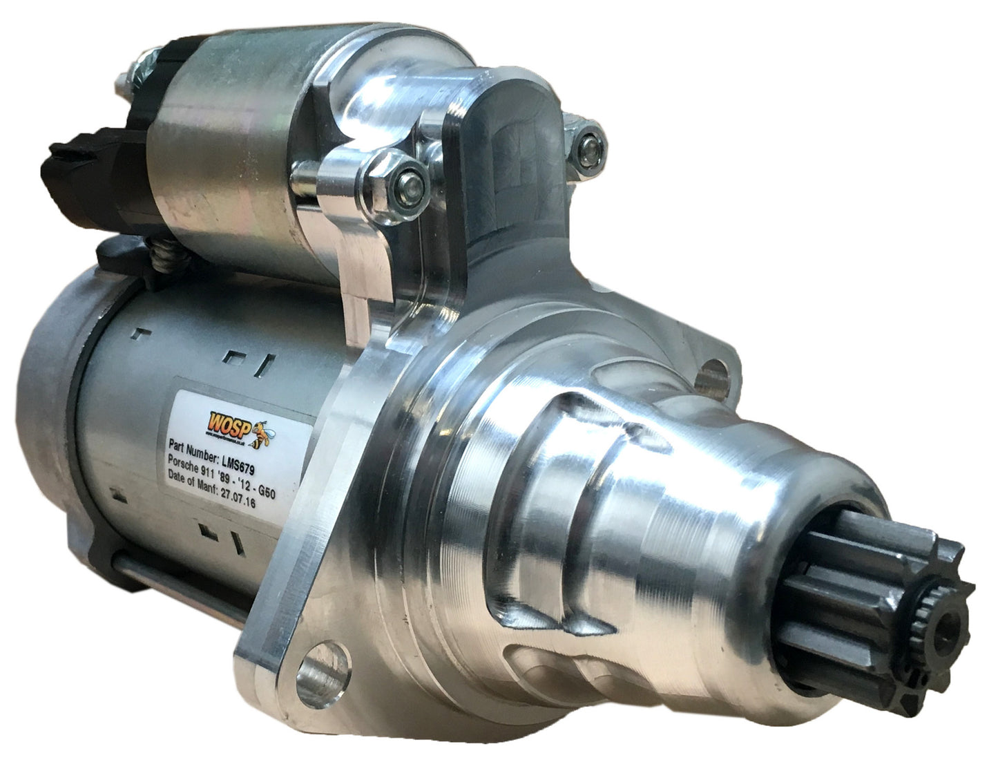 WOSPerformance Porsche 911 (964, 993, 996 & 997 G50 transmission) high performance starter motor