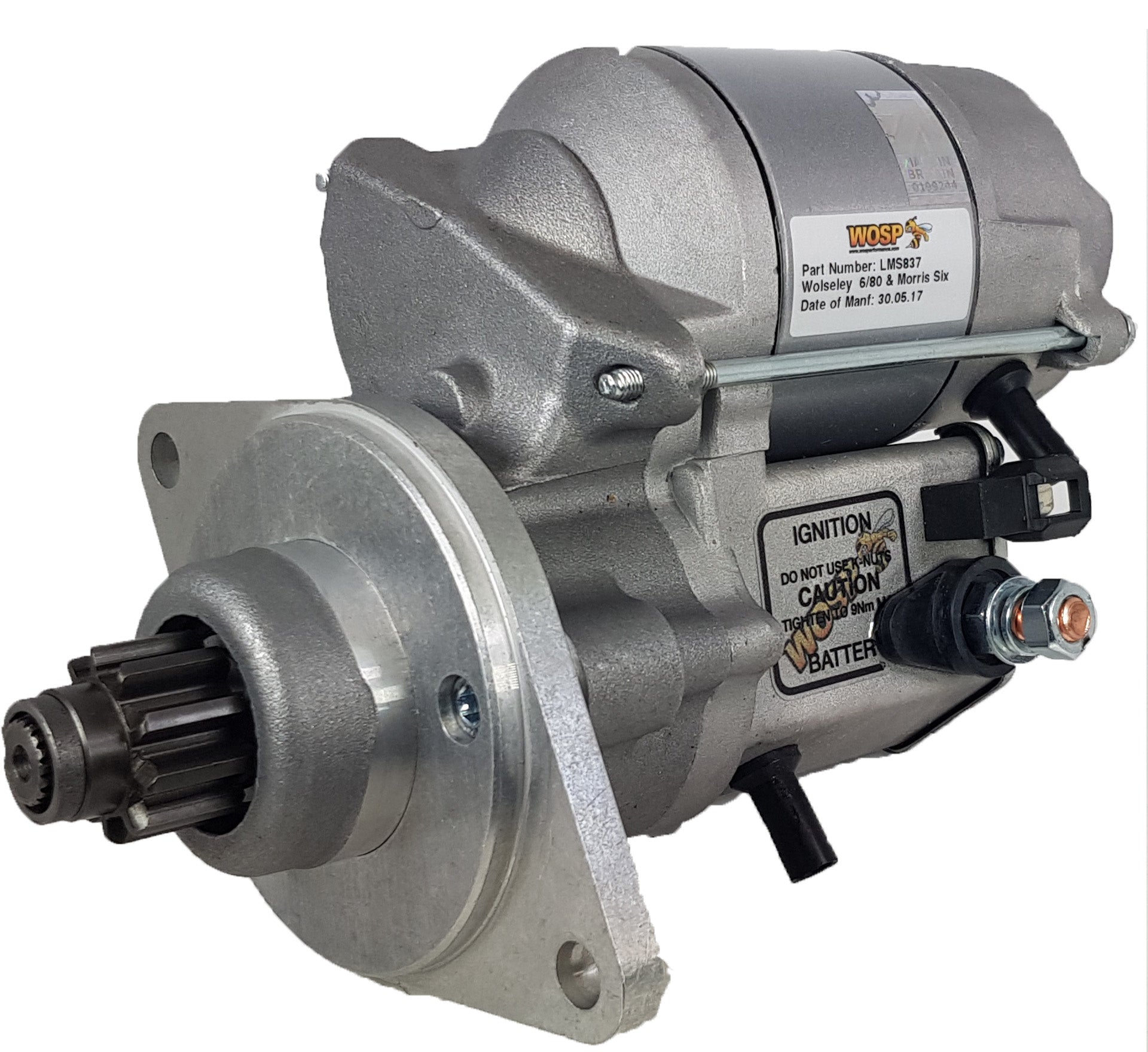 WOSPerformance Morris Six / Wolsely 6/80 high torque starter motor