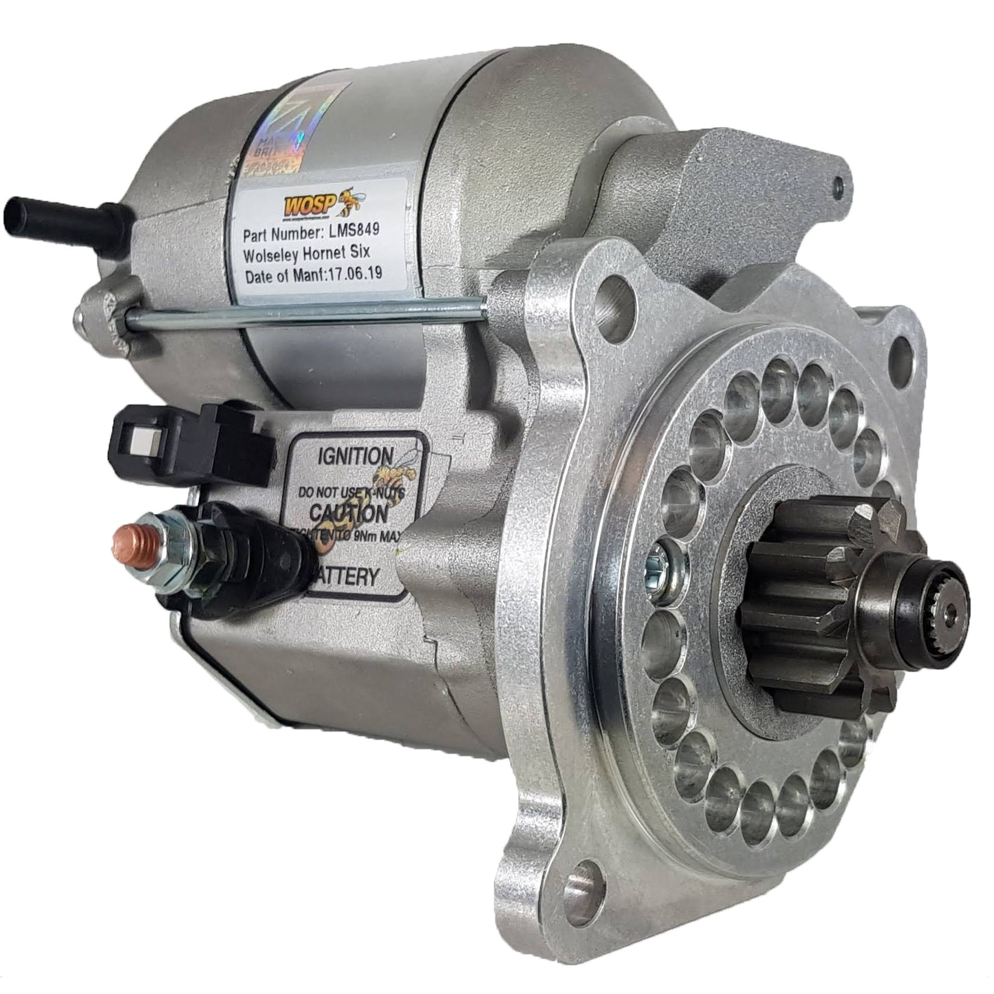 WOSPerformance Wolseley Hornet Six high torque starter motor