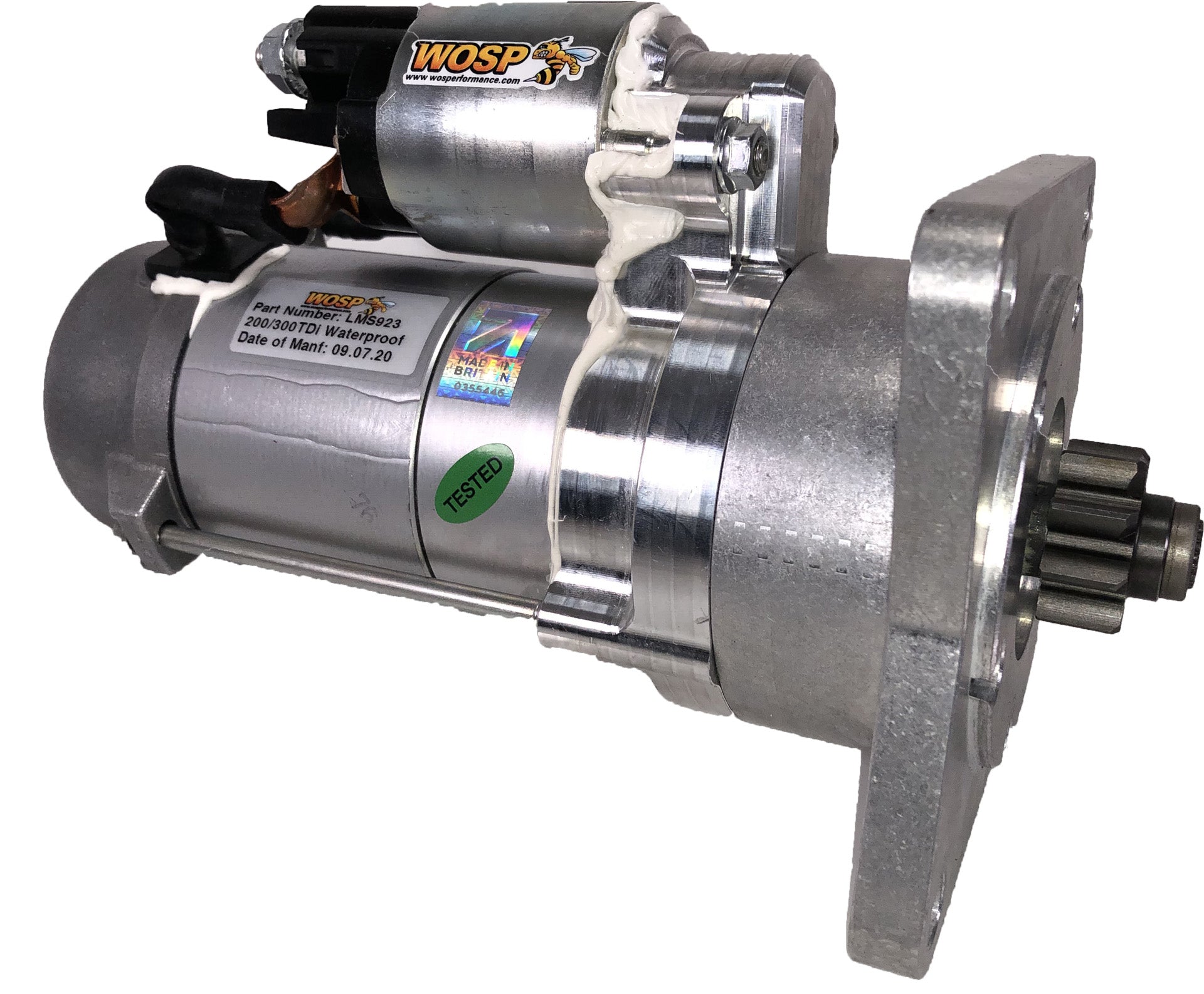 WOSPerformance Land Rover 300 / 200TDi & 90 2.5D waterproof high performance starter motor