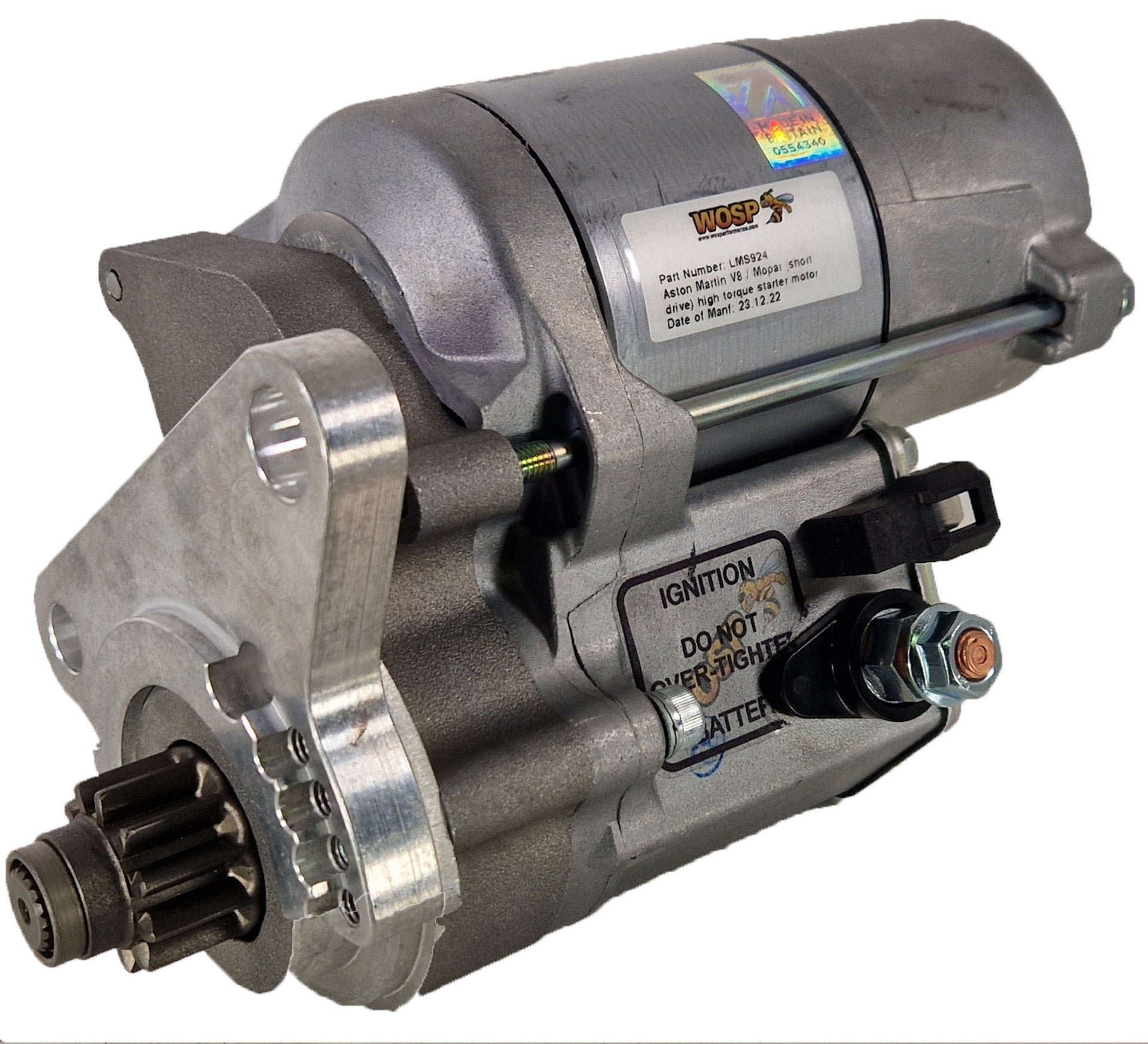 WOSPerformance Aston Martin / Chrysler / Hemi / Mopar V8 (short drive) high torque starter motor