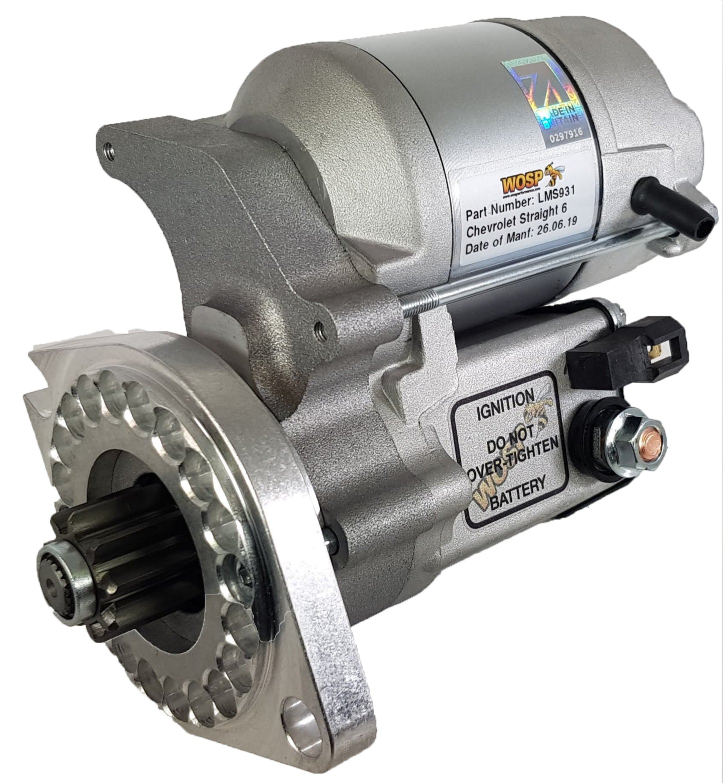 WOSPerformance Chevrolet straight 6 'various' (139 tooth ring gear) high torque starter motor