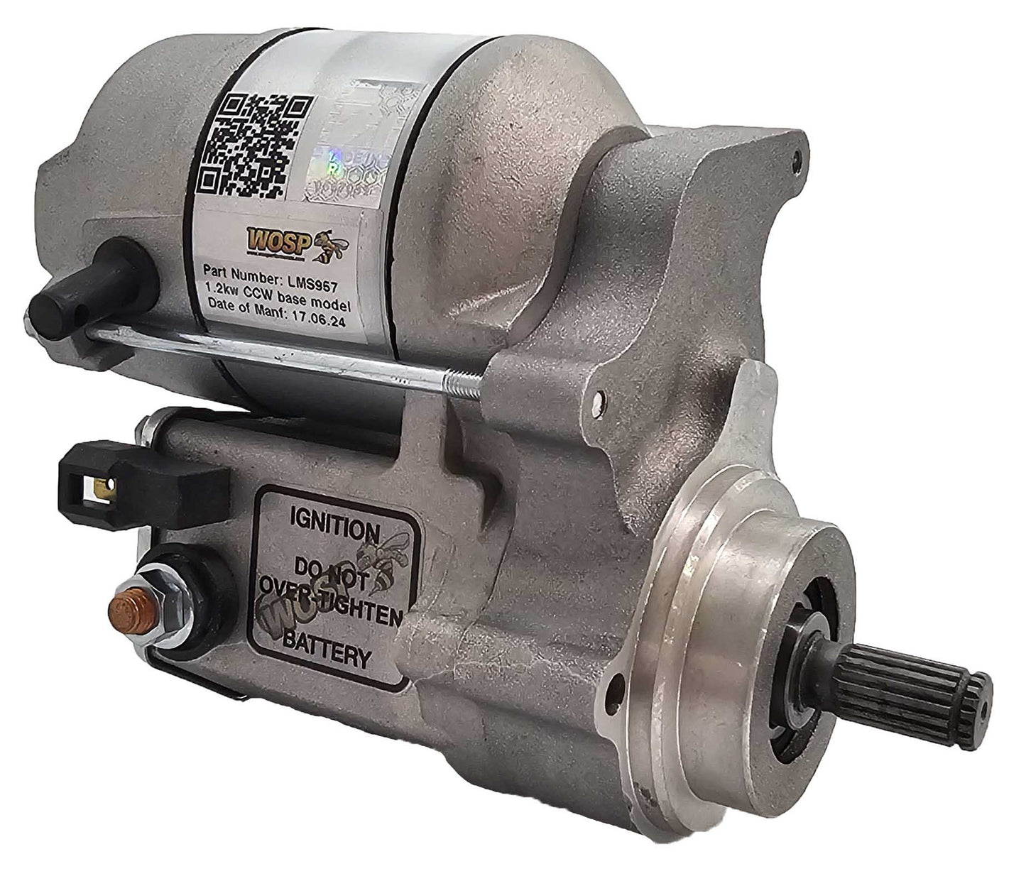 WOSPerformance 1.2kW counterclockwise base model 12V high torque starter motor