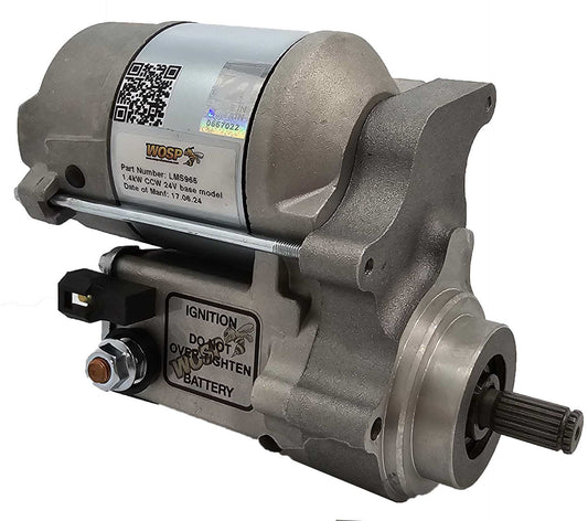 WOSPerformance 1.4kW counterclockwise base model 24V high torque starter motor